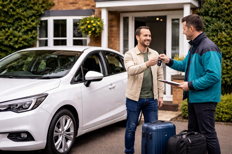 Free hire car keys delivered after non-fault accident