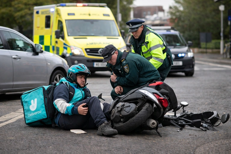 Delivery rider accident claim UK